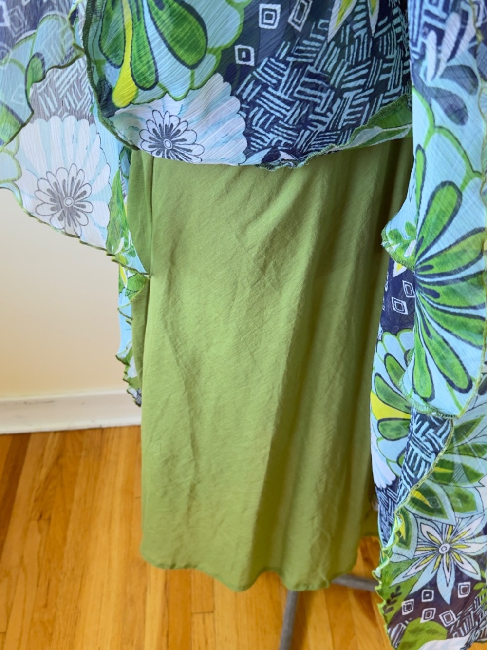 Vintage 90s Sheer Floral Maxi Dress | Resortcore Boho Summer - Picture 9 of 9